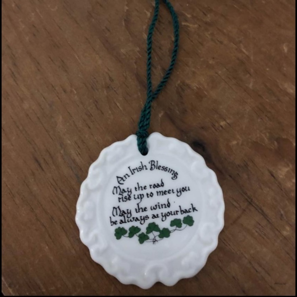Belleek Irish Blessing ornament